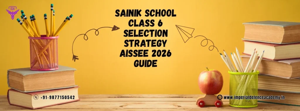 Sainik School Class 6 selection strategy AISSEE 2026 guide by Imperial Defence Academy